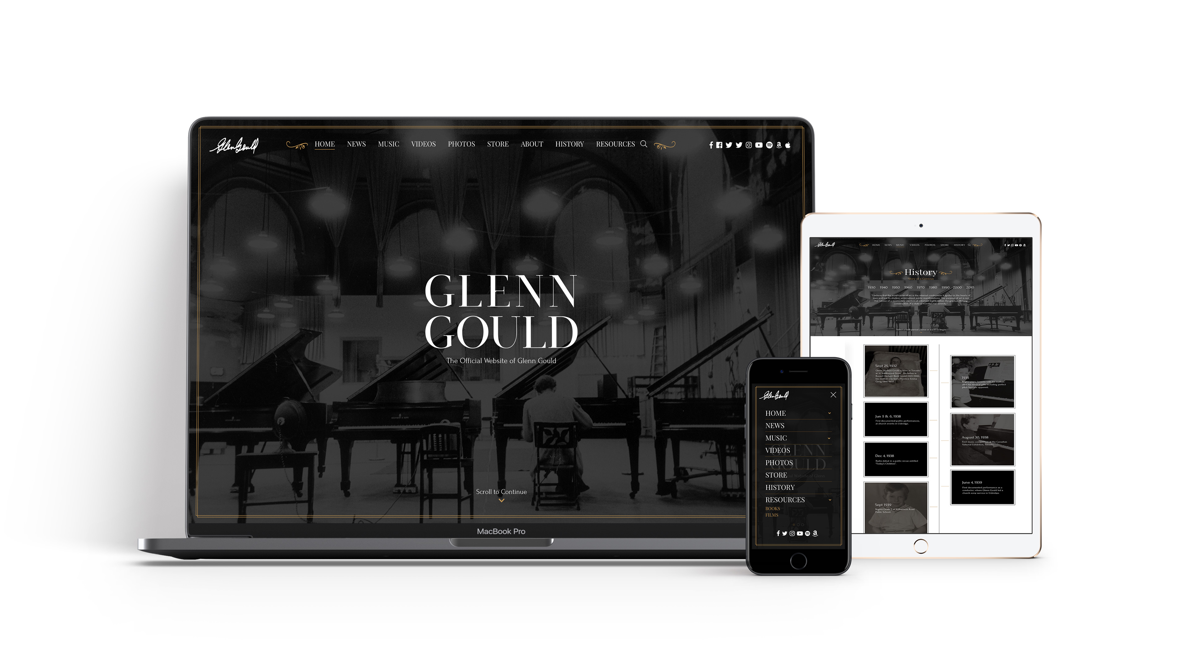 Glenn Gould Web Design and Web Development